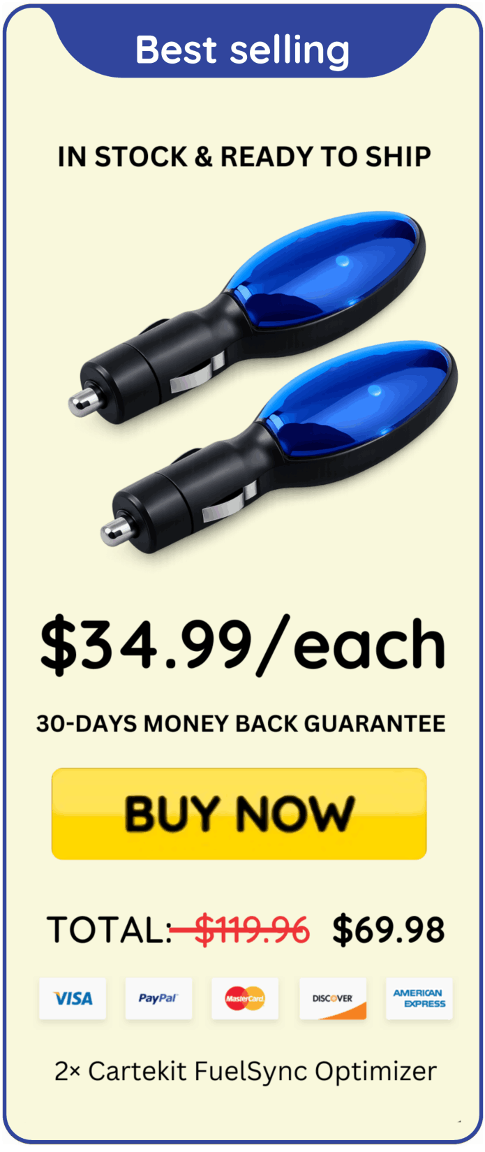 Cartekit FuelSync Optimizer offer price 